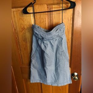 American Eagle denim tube top dress, size 4